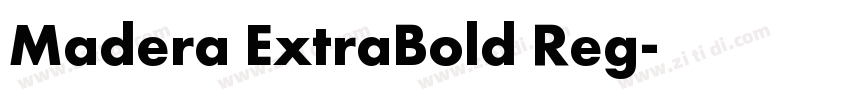 Madera ExtraBold Reg字体转换